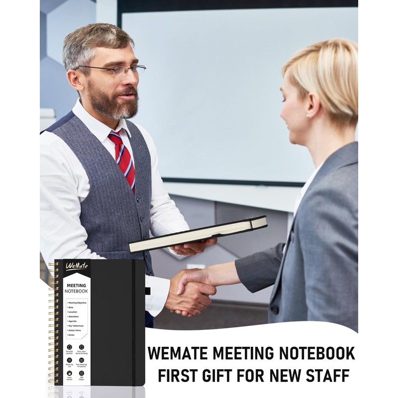 WEMATE Simplified Meeting Notebook for Work with Action Items 200