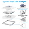 VOLISUN 4x4 Solar Post Cap Light 8pack,Solar Fence - Post