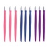 Lmyzcbzl Cuticle Pusher, 9 Pcs Plastic Handle Nail Cuticle Pusher,