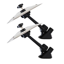 2 Pack Car Cymbal Air Vent Mounted – Mini Drum Crash Cymbal for Endless Rhythmic Fun on the Road Music Lover Gift (Silver, 14 cm Dia.)