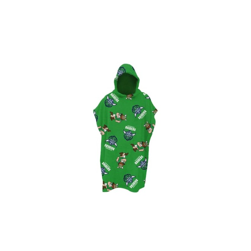 Canberra Raiders NRL Rugby League Kids Youth Hooded Beach Towel