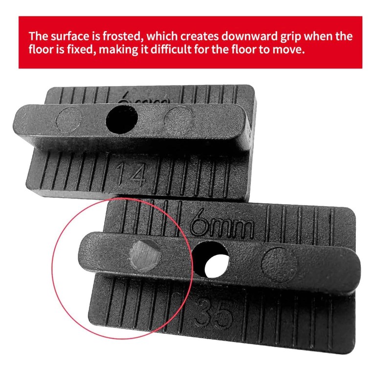 Pack of 100 WPC Clips, WPC/BPC Flooring Hidden Fixing Spacer