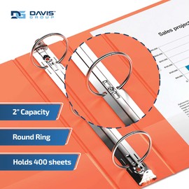 Easyview® Premium, 2" Round Ring, View Binder - Orange