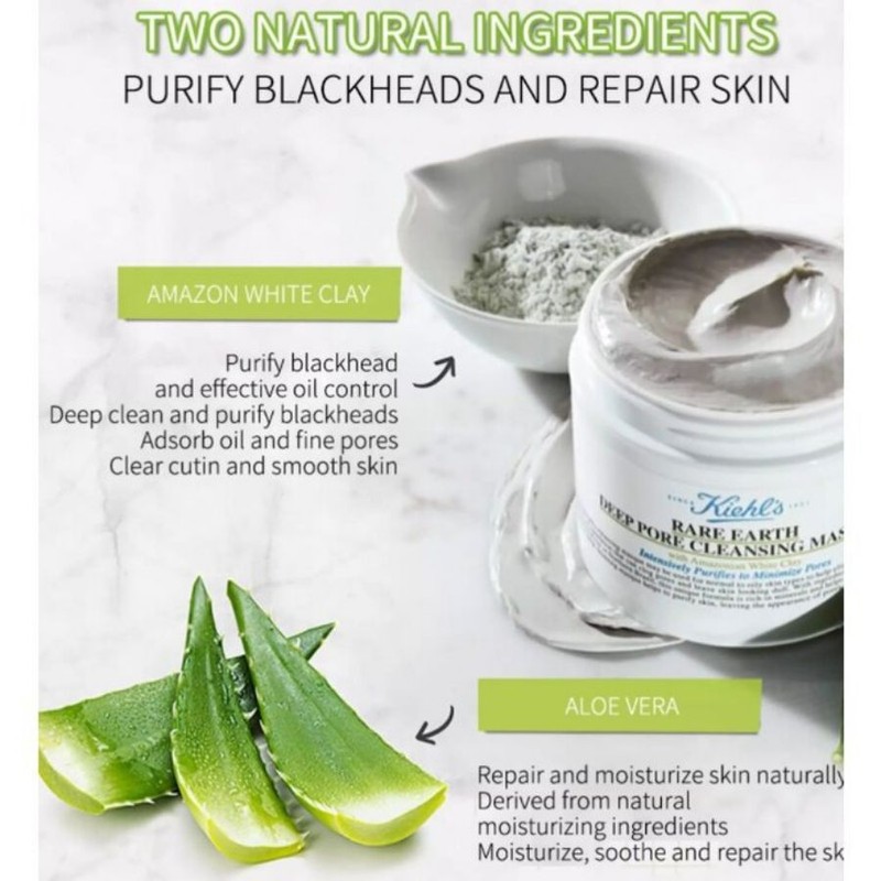 Kiehl's Rare Earth Deep Pore Deep Cleansing Masque 125ml Oil