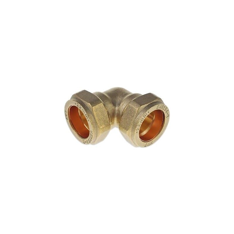 hep® 15mm Brass Compression Elbow for CopperPipe, Plastic Pipe WRAS