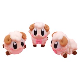 5-Pack Mini Baby Sheep Figurines – Articulated Desk Pet Lambs, Collectible Pocket Farm Animals, Fidget Toys for Teens & Adults – 2 Inch Poseable Figures – 3D Printed in Canada