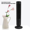 Bladeless Tower Fan, Quiet Portable Desk Fan with 2 Speeds,