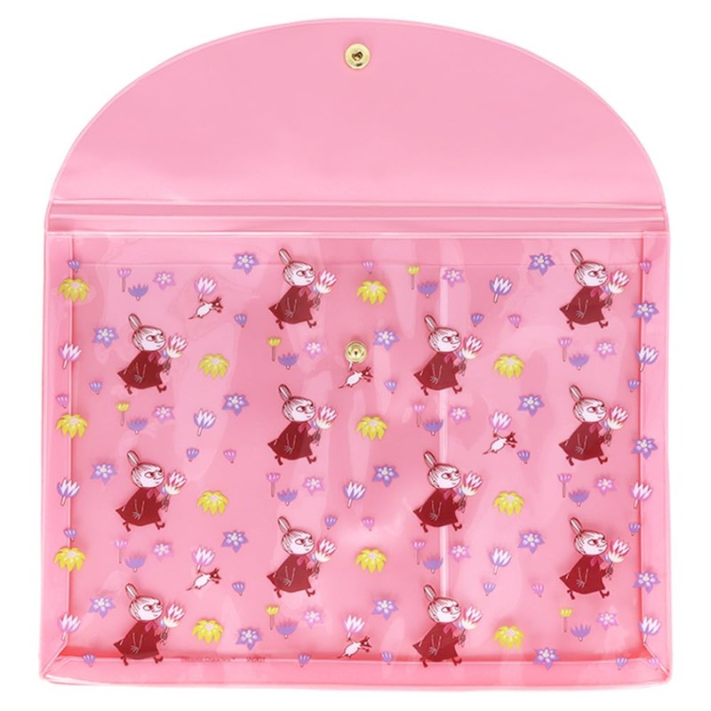 Sunstar Stationery Moomin Pouch Flat Case A5 Pink S8726370