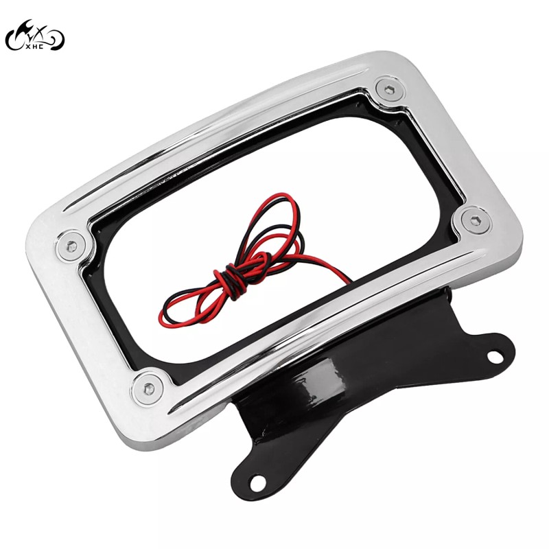 Unbranded Curved Laydown License Plate Mount Frame LED Light For