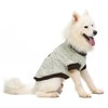 Medium Turtleneck Dog Sweater Brown Paw Pattern