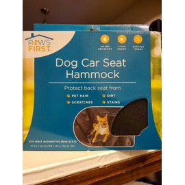 Paws First WATER RESISTANT DOG CAR SEAT HAMMOCK PAWS FIRST 55" X 49" New in box