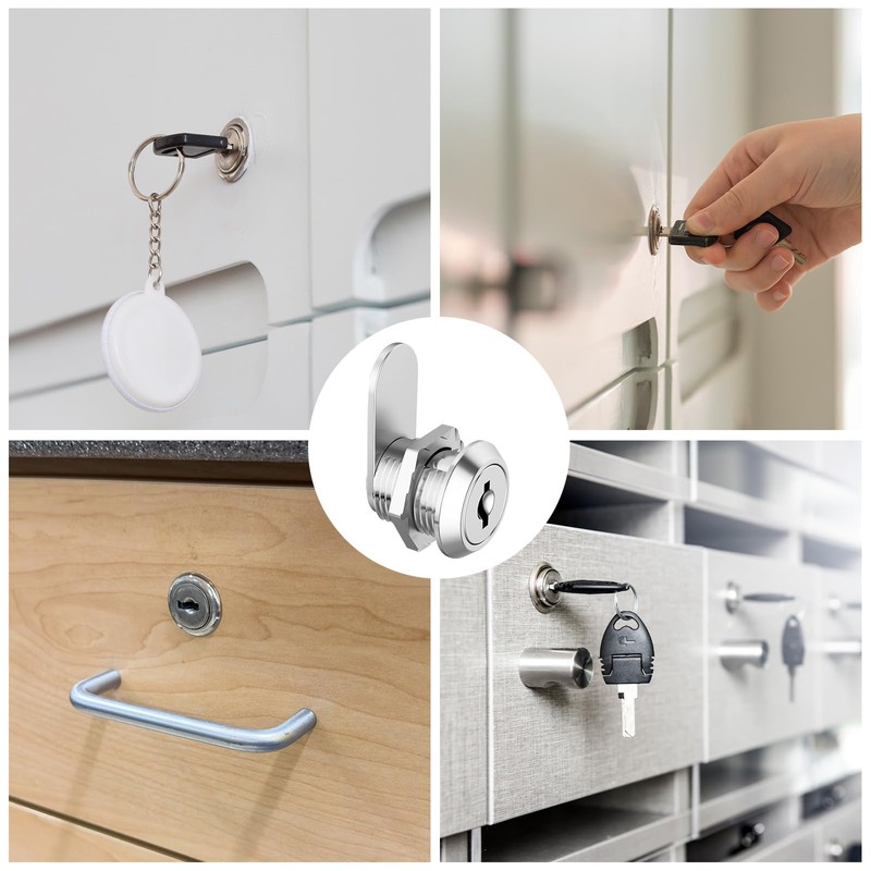 Dalephoric Pack of 2 Letterbox Lock, 16 mm, Locker Lock