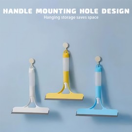 3 in 1 Window Cleaning Scraper,3 in 1 Spray Squeegee,2025 New with Brush and Built-in Spray BottleAll-Purpose,All-Purpose Window Cleaner Tool (White)