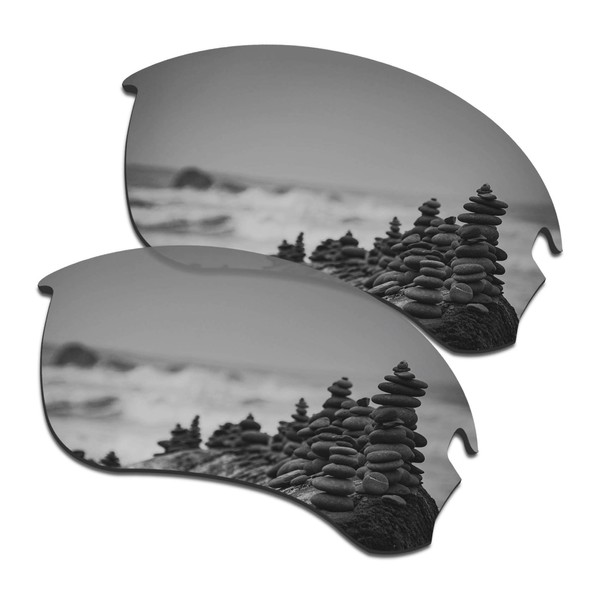 SmartVLT Men's Silver Titanium Replacement Lenses for Oakley Si Speed