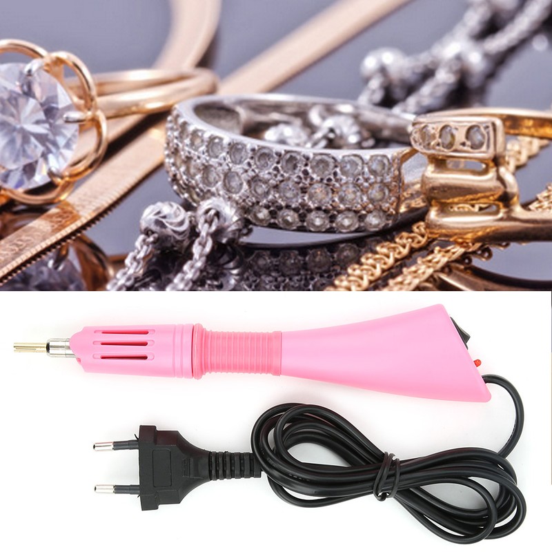 Hot Fix Rhinestone Applicator DIY Wand Heat Gun 100‑240V Diamond