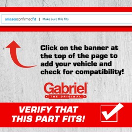 Gabriel 34057 Load Carrier Front Towing Shock Absorbers for 80-96 Ford Bronco; 84-89 Ford Bronco II; 80-83 Ford F-100 RWD; 80-96 Ford F-150 4WD; 80-96 Ford F-150 RWD; 83-89 Ford Ranger (1 Pair)