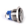 Healeved Stainless Steel Momentary Push Button 16mm Metal Self Reset