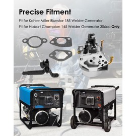 Carburetor Carb Replacement Fit for Kohler Miller Bluestar 185 Hobart Champion 145 Generator Welder 306cc