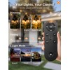 addlon 35FT Solar String Lights Outdoor, IP54 Waterproof Solar Powered