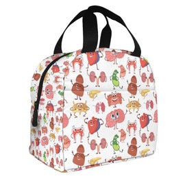 ZBDSKLEX Nurse Theme Lunch Bag for Women Insulated Tote Bag Reusable Cooler Lunch Box for Work Picnic Travel