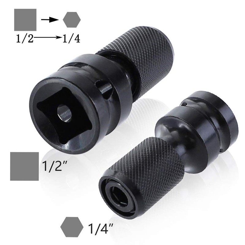Bestgle Socket Adapter,Hex Shaft Adapter for Impact Wrench,Hex Socket Adapter,2