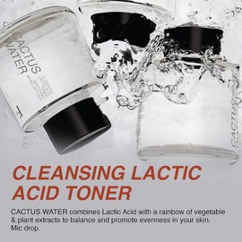 Freck Beauty Tónico Limpiador De Agua De Cactus Con Ácido Láctico Hidratante, Equilibrante Del Ph Y Suavizante, Con Higo Chumbo, Ácido Láctico Y...   