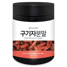 Hello Green Domestically Produced Cheongyang Goji Berry Powder 300g / 헬로우 그린 국내산 국산 청양 구기자 분말 가루 300g