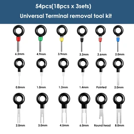 Maerd 76Pcs Terminal Pin Removal Tool Kit, Electrical Connector Pin Extractor Set for Automotive Car Household Devices with Protective Case