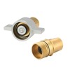 MEASUREMAN 1” NPT Wet-Line Wing Nut Hydraulic Quick Disconnect Coupler/Coupling