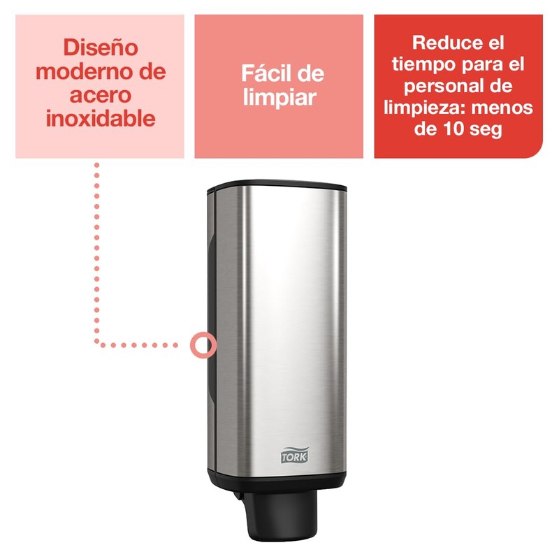 Tork 460.010 Stainless Steel Foam Soap Dispenser
