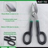 INJOYTEC 8 Inch Tin Snips Metal Cutters Straight Pattern Tinners