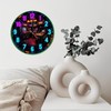 Lancholy Retro Arcade Clock Neon Sign Wall Art 10-Inch Wooden