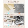 Vlando Makeup Organzier,Vanity Organizer with Drawers, PU Leather Skincare Organizer