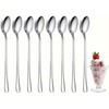 Stainless Steel Long Handle Spoons Set, Ice Cream Coffee Tea