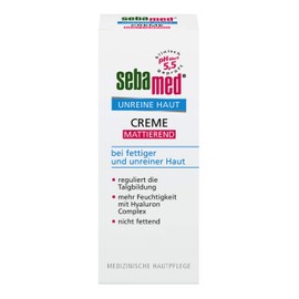 Sebamed Unreine Haut Creme Mattierend reguliert die Talgbildung, hat einen mattierenden Effekt und hilft wirksam gegen Hautunreinheiten vorzubeugen , 50 ml (1er Pack)