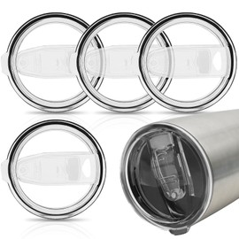 4 Pcs 20 oz Tumbler Lids Tumbler Replacement Lids Replacement Spill Proof Splash Resistant Slider for 3.11 Inch Cup Mouth Tumbler Cup