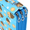Pencil Storage Bag Bee Pattern High Capacity 127 Holes Multi
