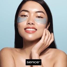 Sence Hydro Shock Eye Mask with Hydrogel, Vegan Beauty Cosmetics, Eye Pads for Face Care and Facial Cleansing, Skincare for Women and Men (3 x 2 Pads, Blue)