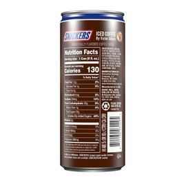Allen Victor Allen's Coffee Snickers Iced Coffee Latte Ready to Drink 8Oz (Pack of 12)