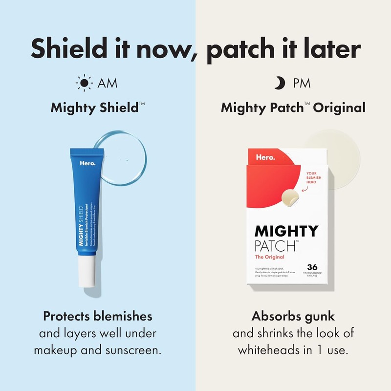 HERO COSMETICS Mighty Shield™ Liquid Patch Invisible Blemish Protectant for