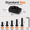 252PCS M5 T Nuts and T-Slot Bolts Extrusion Accessories Kitwith