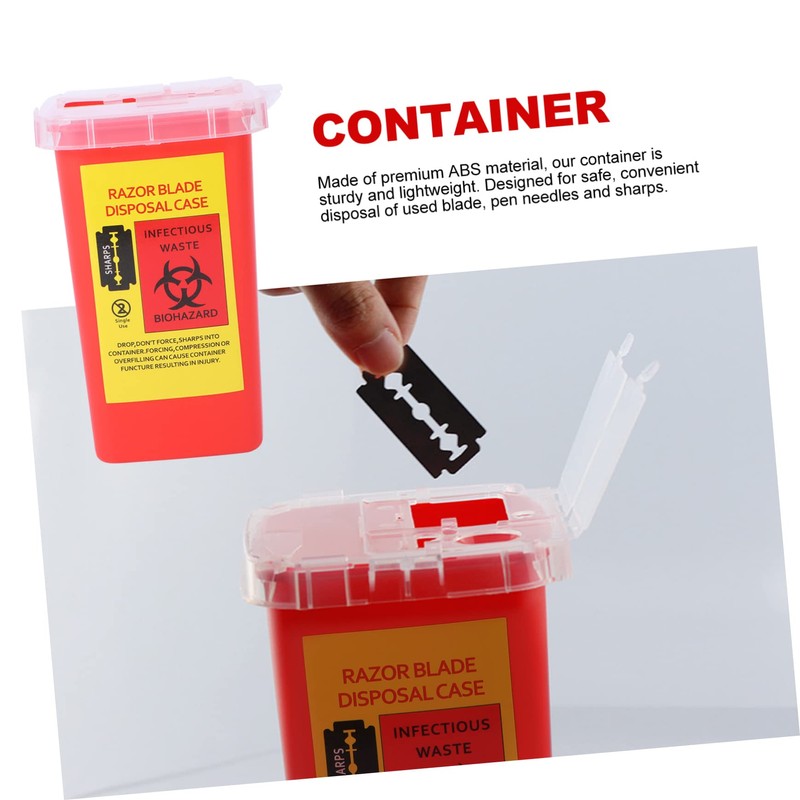 FOMIYES Abs Material Razor Holder Box Razor Case Storage Container