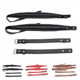 MUINS Accordion Shoulder Straps,Harness PU Leather Belt for Adult Musicians, Comfortable Durable Acordeon Accessories(Black)