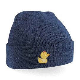 Adults Duck Beanie Hat (Black)