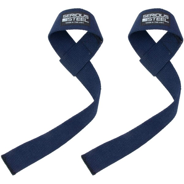 Serious Steel Heavy-Duty Lifting Straps (Made in USA) | Black