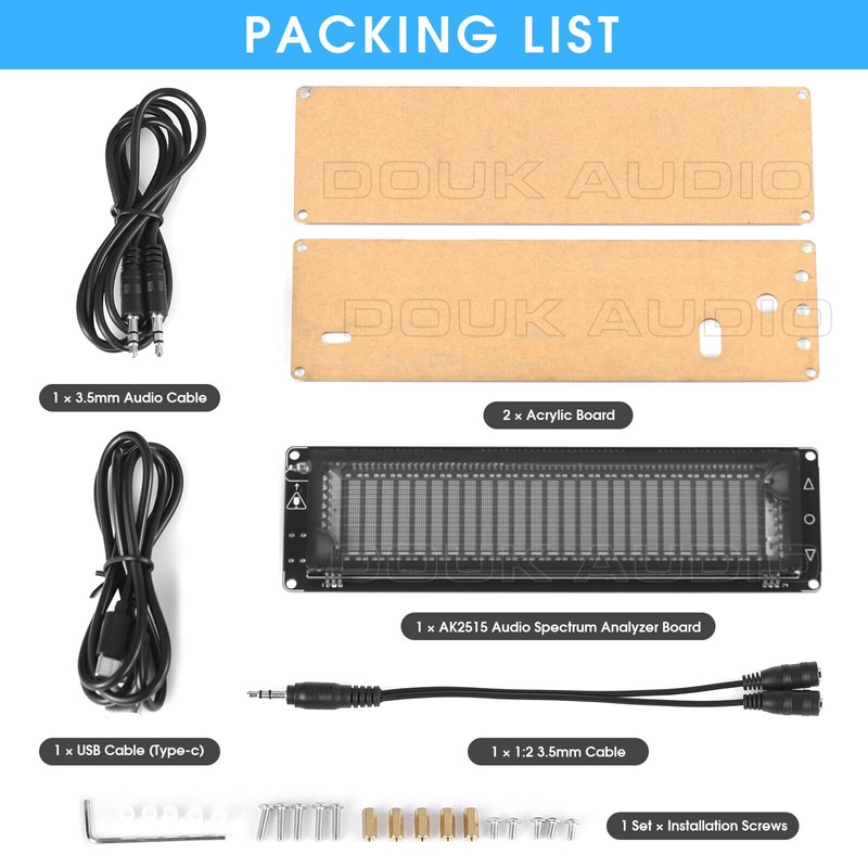 Nobsound AK2515 Music Spectrum Audio 15 Level Indicator VU Meter