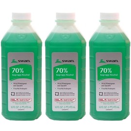 Swan Isoprophyl Alcohol 16Oz 70% Wintergreen Pack (3)