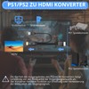 CAMWAY PS2 to HDMI Adapter, Supports 16:9/4:3 Conversion 1080P PS2