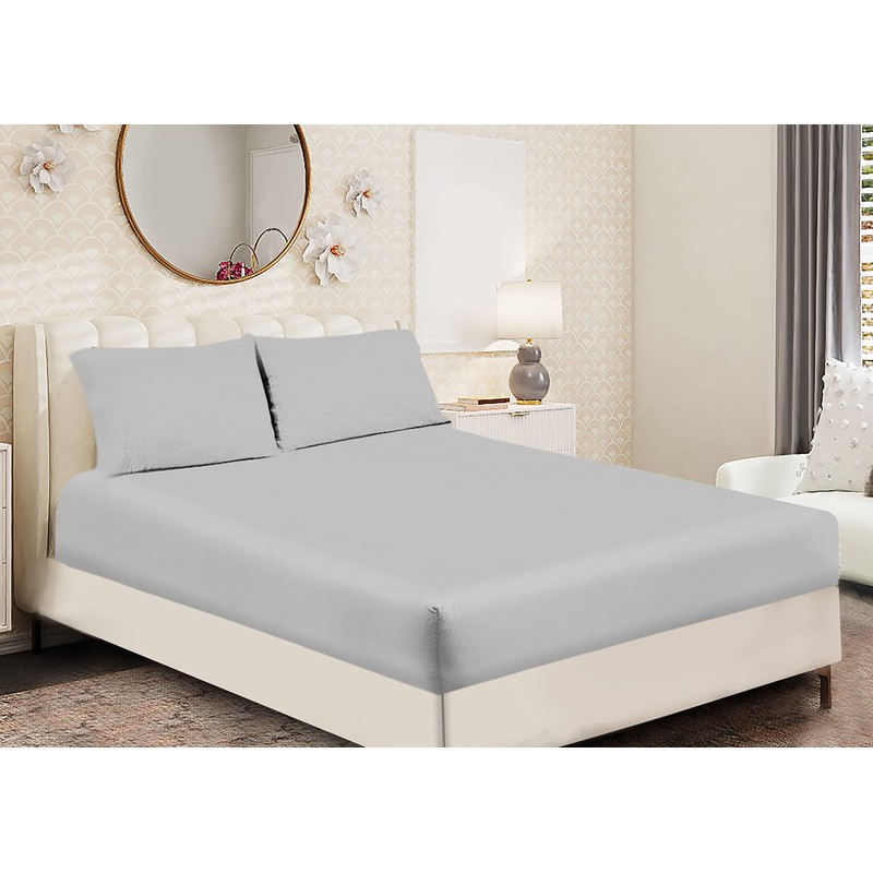 Fitted Sheet Non Iron Percale 180 Thread Count Polycotton Plain