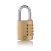 40mm Brass Combination Padlock pk 1 box